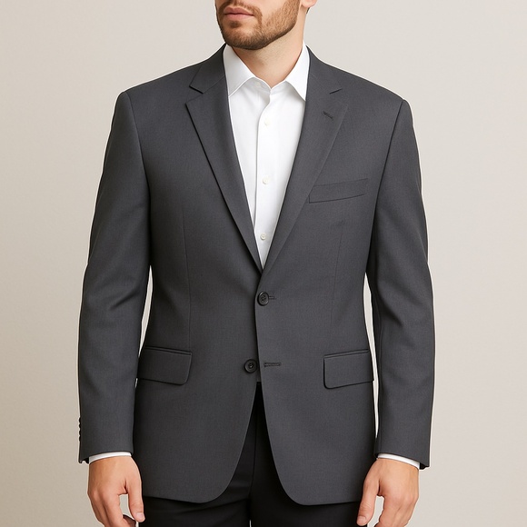 Banana Republic Tailored Fit Gray Blazer Cerruti Wool Size 40S - Picture 1 of 8